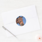 Creëer Uw eigen aangepaste fotocadeau Ronde Sticker (Envelop)