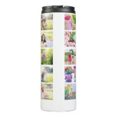 Creëer Uw eigen aangepaste fotocollage voor 24-ree Thermosbeker (Achterkant)
