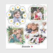 Creëer Uw eigen aangepaste fotokus Cut Cool Schatt Sticker (Vel)