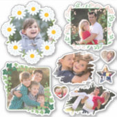 Creëer Uw eigen aangepaste fotokus Cut Cool Schatt Sticker (Voorkant)