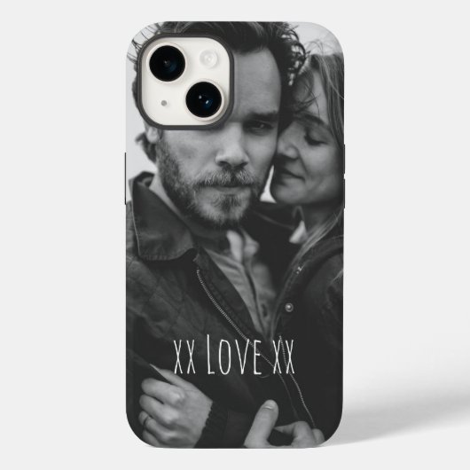 Creëer Uw eigen aangepaste fotoliefdestekst Case-Mate iPhone Case (Achterkant)