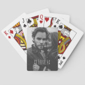 Creëer Uw eigen aangepaste fotoliefdestekst Pokerkaarten (Achterkant)