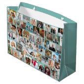 Creëer Uw eigen aangepaste fotoraster Groot Cadeauzakje (Achterkant Gekanteld)