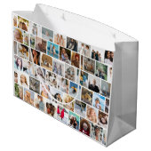Creëer Uw eigen aangepaste fotoraster Groot Cadeauzakje (Achterkant Gekanteld)