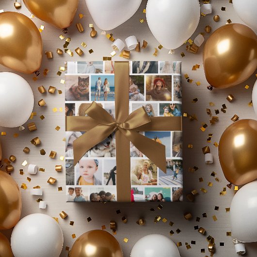 Creëer Uw eigen aangepaste fotoraster Inpakpapier Vel