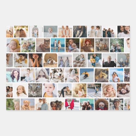 Creëer Uw eigen aangepaste fotoraster Inpakpapier Vel (Voorkant 2)