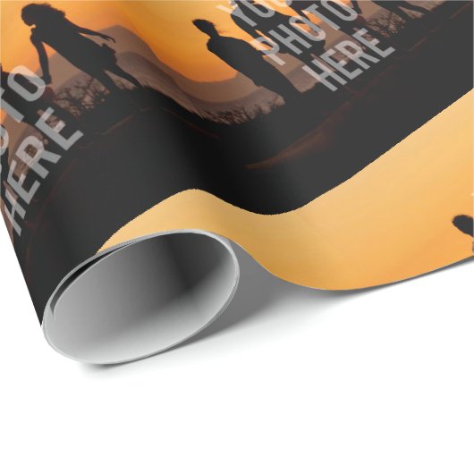 Creëer Uw eigen aangepaste fotoserie Cadeaupapier (Rol Hoek)