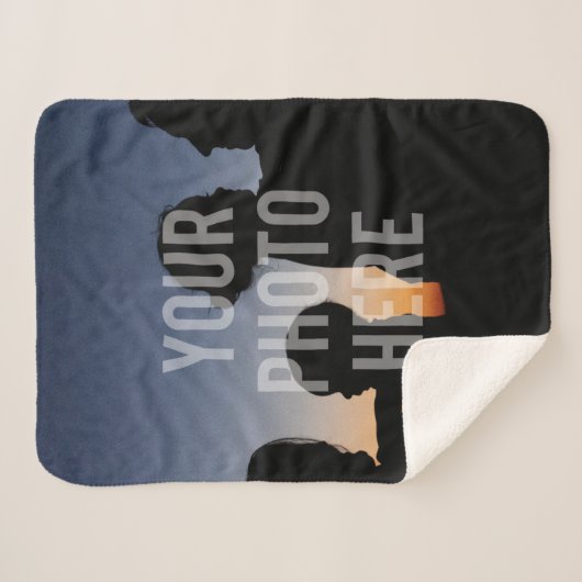 Creëer Uw eigen aangepaste fotoserie Sherpa Deken (Voorkant (horizontaal))