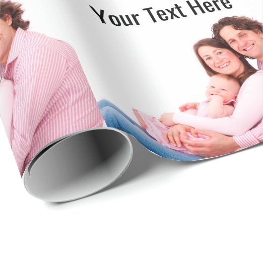 Creëer Uw eigen aangepaste fototekst Cadeaupapier (Rol Hoek)