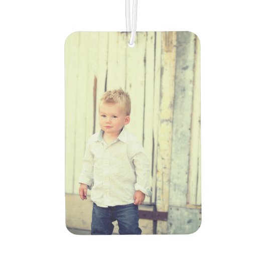 Creëer Uw eigen aangepaste gedenkbare familie foto Luchtverfrisser (Achterkant)