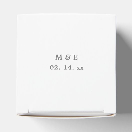 Creëer Uw eigen aangepaste gedenkbare fotobruiloft Bedankdoosjes (Bovenkant)