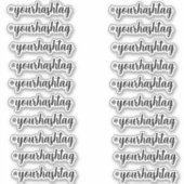 Creëer uw eigen aangepaste gepersonaliseerde hasht sticker (Voorkant)