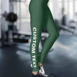 Creëer Uw eigen aangepaste groen Leggings