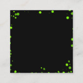 Creëer uw eigen aangepaste groene Bokeh-rand Informatiekaartje (Achterkant)