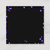 Creëer uw eigen aangepaste groene Bokeh-rand Informatiekaartje (Achterkant)