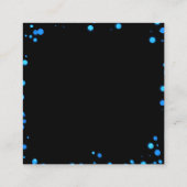 Creëer uw eigen aangepaste groene Bokeh-rand Informatiekaartje (Achterkant)