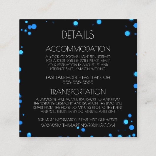 Creëer uw eigen aangepaste groene Bokeh-rand Informatiekaartje (Voorkant)