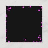 Creëer uw eigen aangepaste groene Bokeh-rand Informatiekaartje (Achterkant)