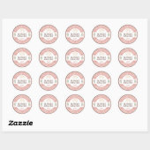 Creëer uw eigen aangepaste handleiding met liefdes ronde sticker (Vel)