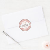 Creëer uw eigen aangepaste handleiding met liefdes ronde sticker (Envelop)