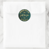 Creëer uw eigen aangepaste handleiding met liefdev ronde sticker (Tas)