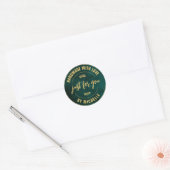 Creëer uw eigen aangepaste handleiding met liefdev ronde sticker (Envelop)