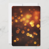 Creëer Uw Eigen Aangepaste Herfst Gouden Bokeh Bru Kaart (Achterkant)