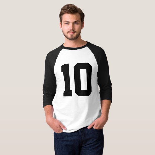 Creëer Uw eigen aangepaste honkbal T-shirt (Voorkant volledig)