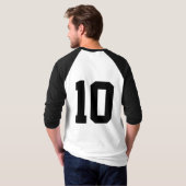 Creëer Uw eigen aangepaste honkbal T-shirt (Achterkant volledig)