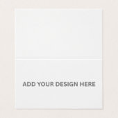 Creëer Uw eigen aangepaste horizontaal gevouwen 3. Visitekaartjes (Buitenkant ongevouwen)