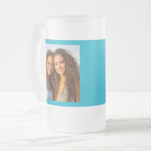 Creëer uw eigen aangepaste installatrakunst matglas bierpul (Voorkant links)