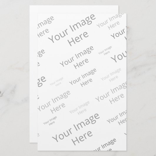 Creëer Uw eigen aangepaste kantoorruimte Briefpapier (Voorkant / Achterkant)