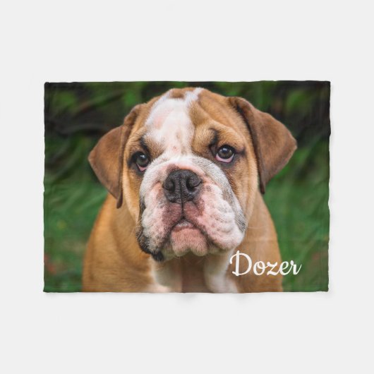 Creëer Uw eigen aangepaste keepaardfoto Fleece Deken (Voorkant (Horizontaal))