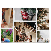 Creëer Uw eigen aangepaste kerstcollage voor foto' Groot Cadeauzakje (Voorkant)