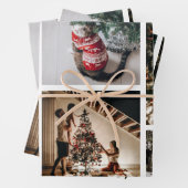 Creëer Uw eigen aangepaste kerstcollage voor foto' Inpakpapier Vel (In situ)