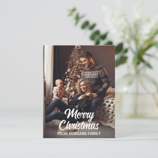 Creëer uw eigen aangepaste kerstfeest feestdagenkaart (Staand voorkant)