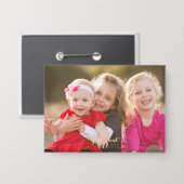 Creëer Uw Eigen Aangepaste Kinder Foto Pin Flair B Button (Voorkant / Achterkant)