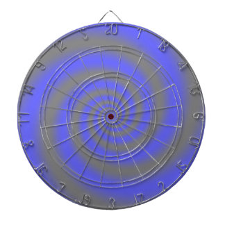 Creëer Uw eigen aangepaste kleerkaart Blauw spiraa Dartbord