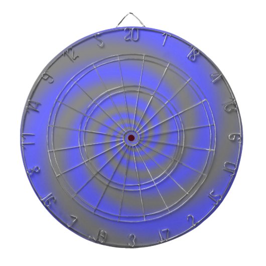 Creëer Uw eigen aangepaste kleerkaart Blauw spiraa Dartbord (Voorkant)