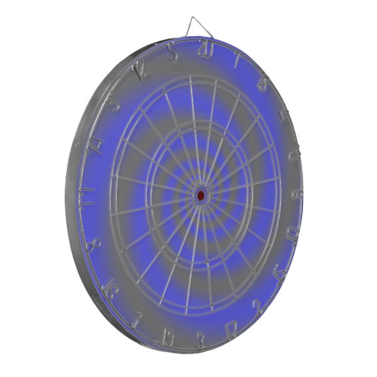 Creëer Uw eigen aangepaste kleerkaart Blauw spiraa Dartbord (Voorkant Links)