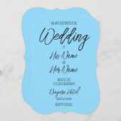 Creëer uw eigen aangepaste kleur bruiloft kaart (Voorkant / Achterkant)