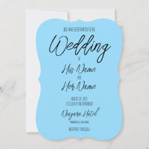 Creëer uw eigen aangepaste kleur bruiloft kaart