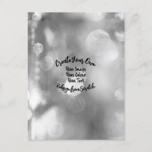 Creëer Uw eigen aangepaste kleur/ontwerp Briefkaart