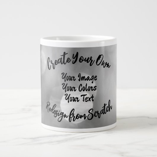 Creëer Uw eigen aangepaste kleur/ontwerp Extra Grote Beker (Voorkant)