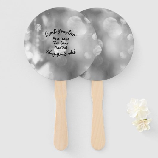 Creëer Uw eigen aangepaste kleur/ontwerp Handwaaier (Voorkant en achterkant)