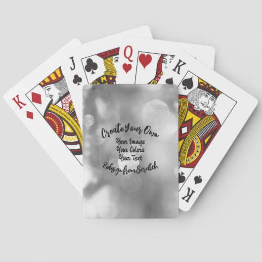 Creëer Uw eigen aangepaste kleur/ontwerp Pokerkaarten (Achterkant)