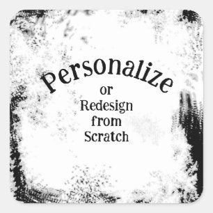 Creëer uw eigen aangepaste Logo/kunst Vierkante Sticker