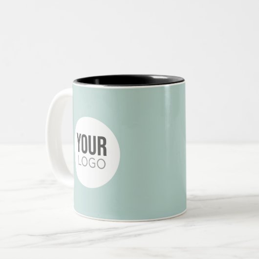 Creëer uw eigen aangepaste Logo-Mok Tweekleurige Koffiemok (Voorkant links)