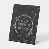 Creëer uw eigen aangepaste Logo/ontwerp Reclamebord Met Voetstuk (Voorkant)