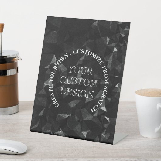 Creëer uw eigen aangepaste Logo/ontwerp Reclamebord Met Voetstuk (Insitu)